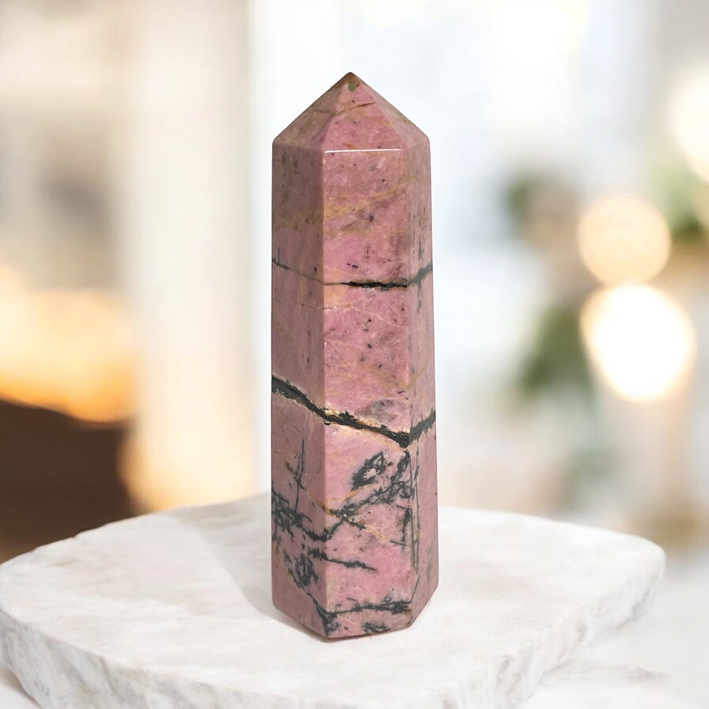 Rhodonite Crystal Tower