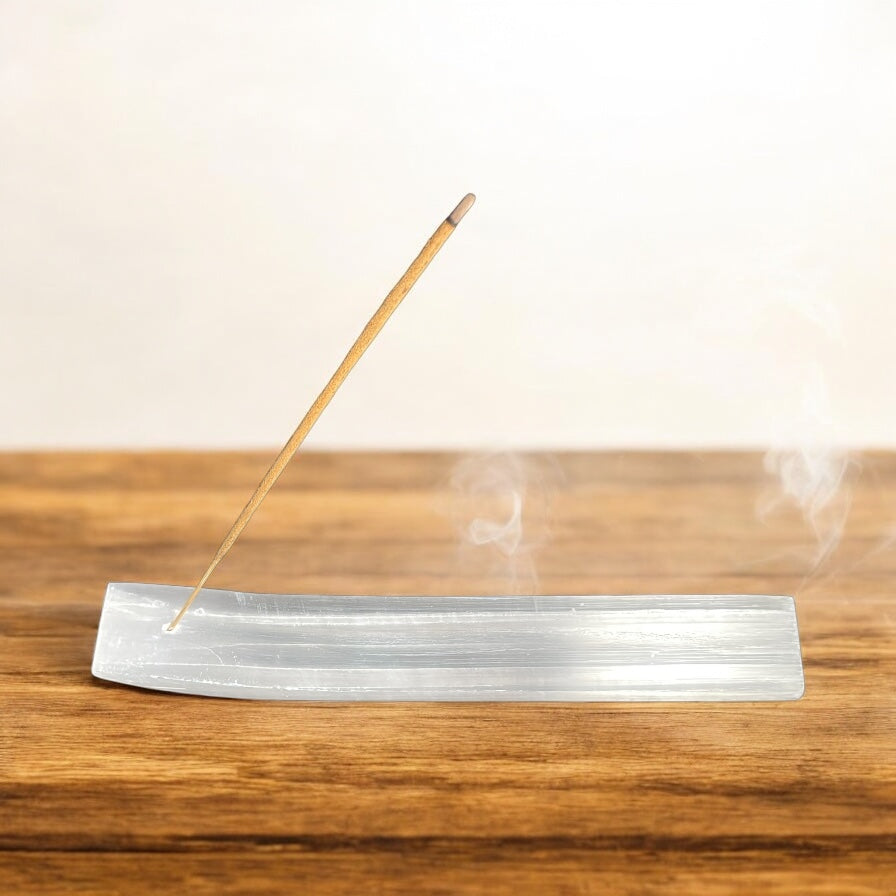 Selenite Incense Holder