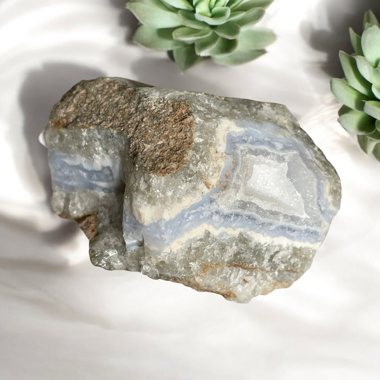 Blue Lace Agate - Raw Stone