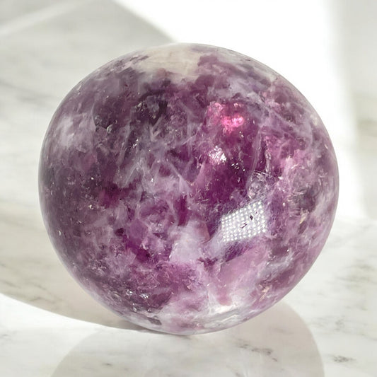 Lepidolite -Crystal Sphere