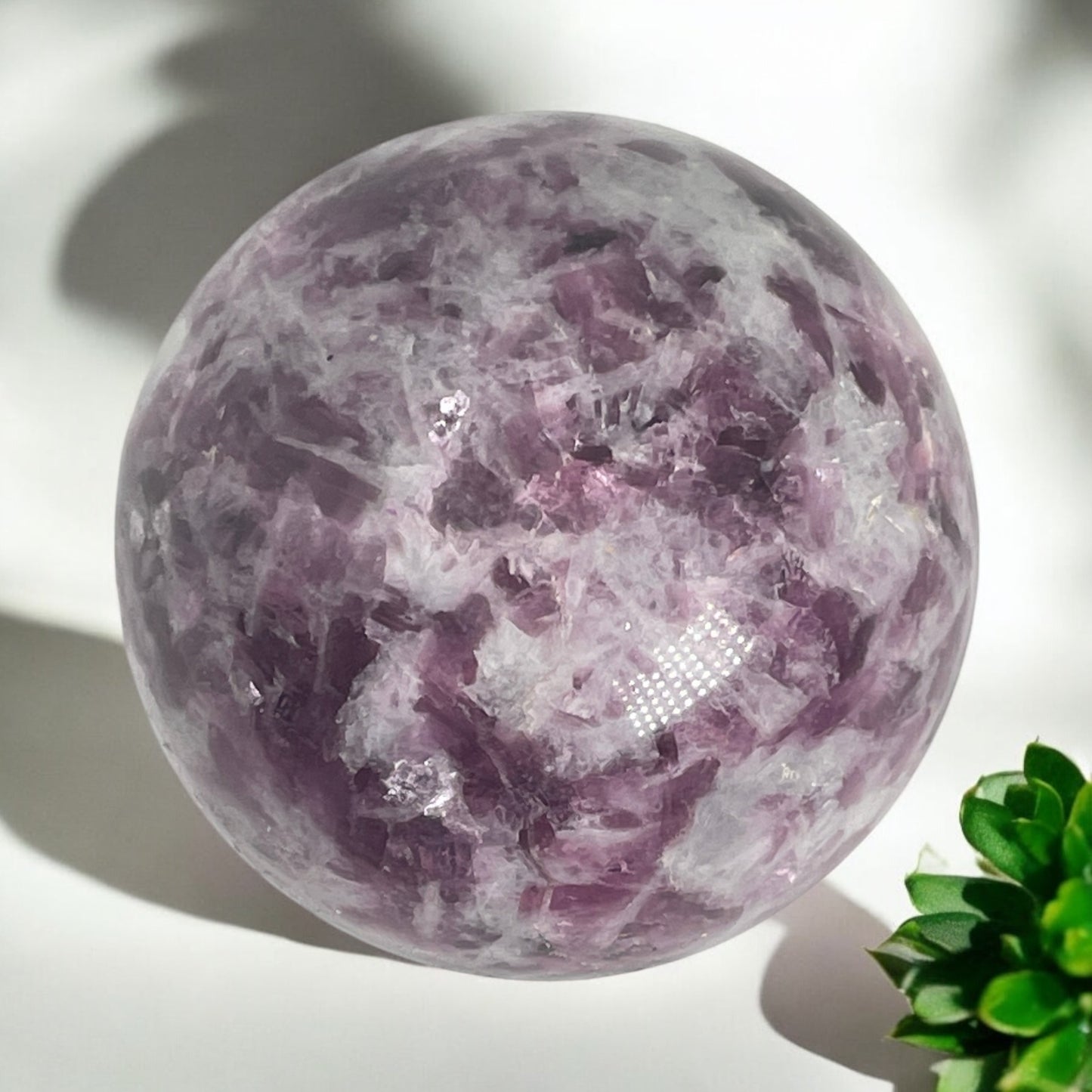 Lepidolite -Crystal Sphere