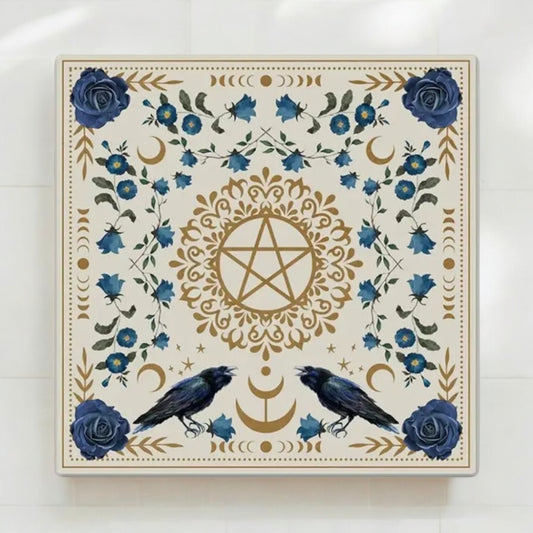 Moon Phase Alter Cloth - Tarot Card Cloth - Alter Items