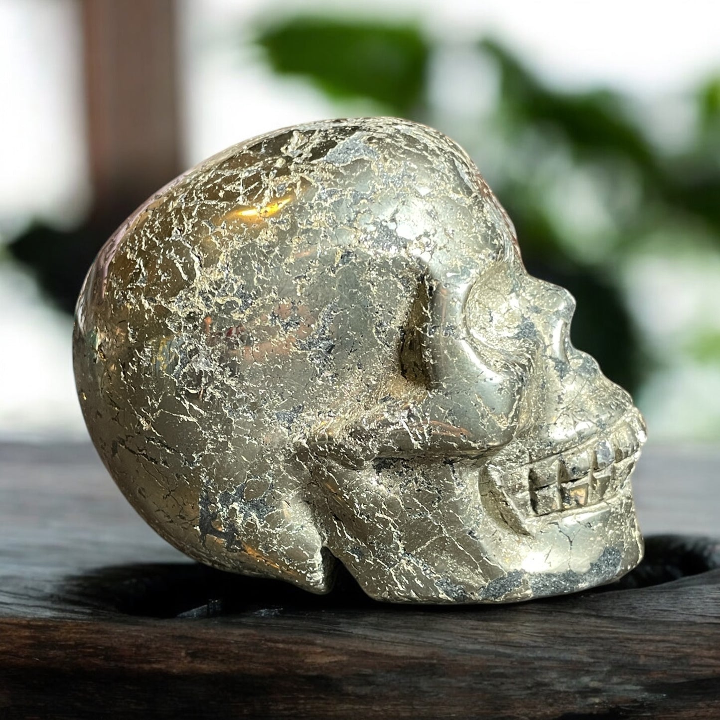 Skull - Pyrite Crystal Carvings