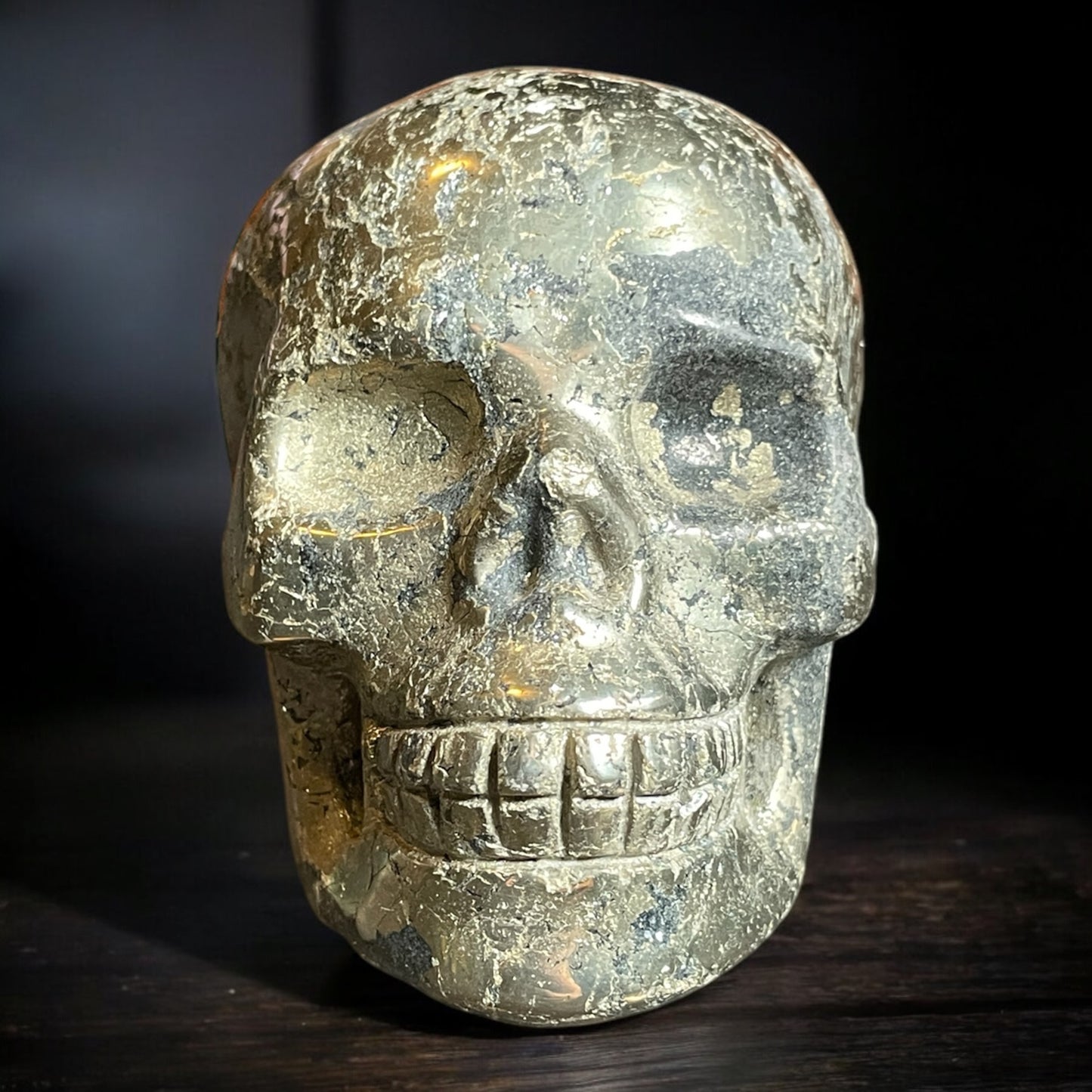 Skull - Pyrite Crystal Carvings