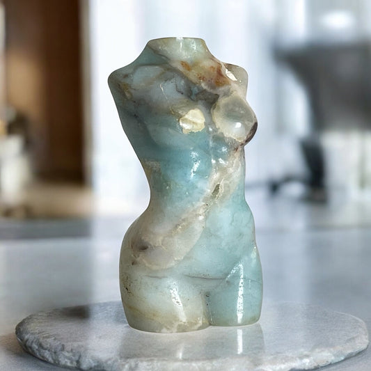 Goddess - Caribbean Calcite Crystal Carving