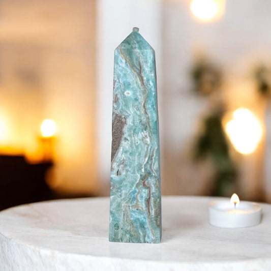 Hemimorphite - Crystal Tower