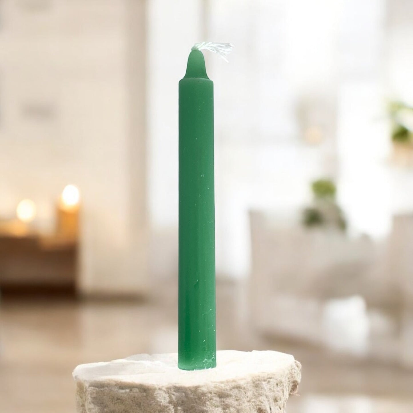 Green - Bare Chime Candle