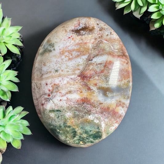 Ocean Jasper - Crystal Palm Stone