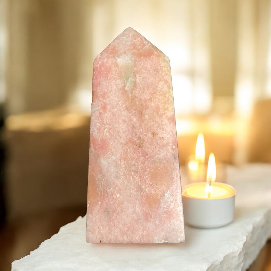 Pink Opal - Crystal Tower