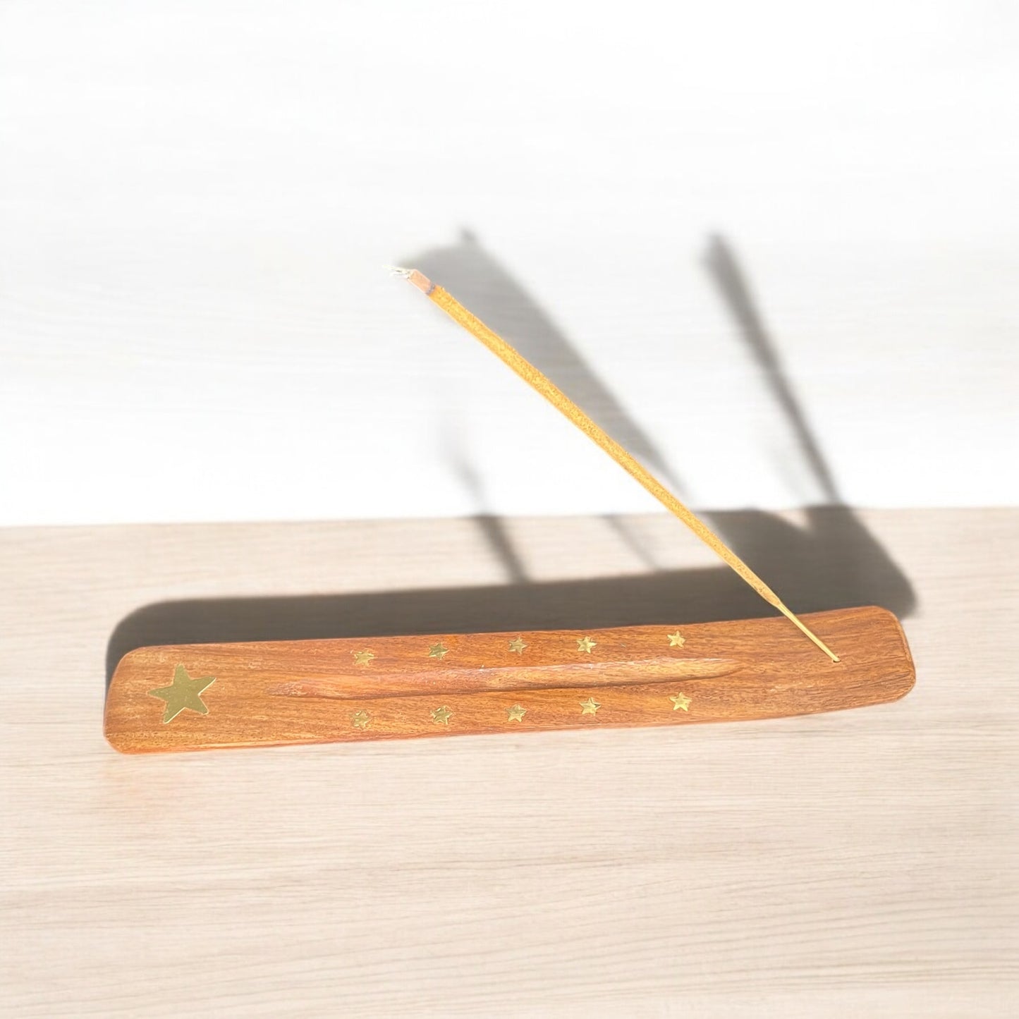 Wooden with Star Incense Holder