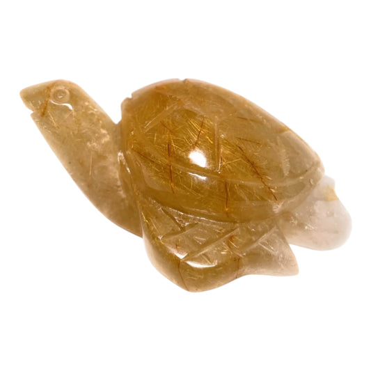 Turtle - Rutile Crystal Carving